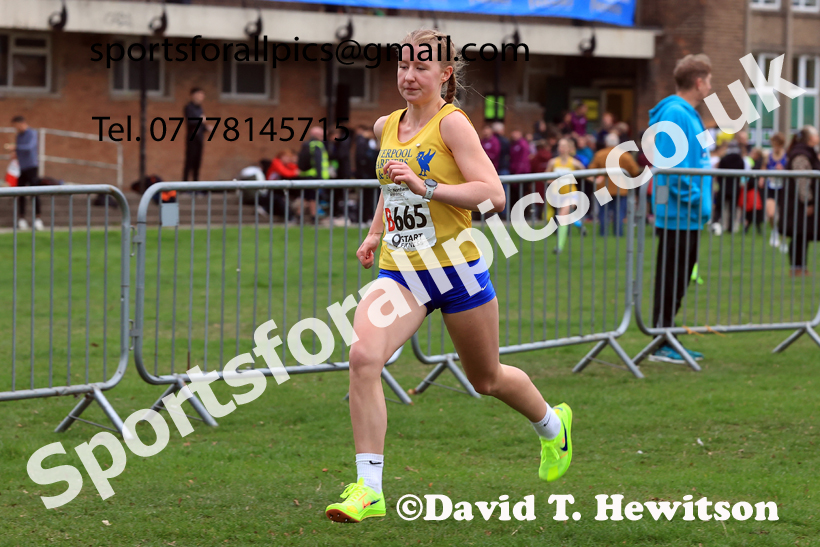 Girls Under-15s relay, 2025 Northern Cross Country Relays, Graves Park, Sheffield. Photo: David T. Hewitson/Sports for All Pics